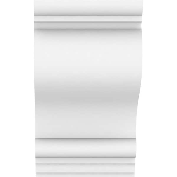 Standard Scroll Architectural Grade PVC Corbel, 7W X 7D X 14H
